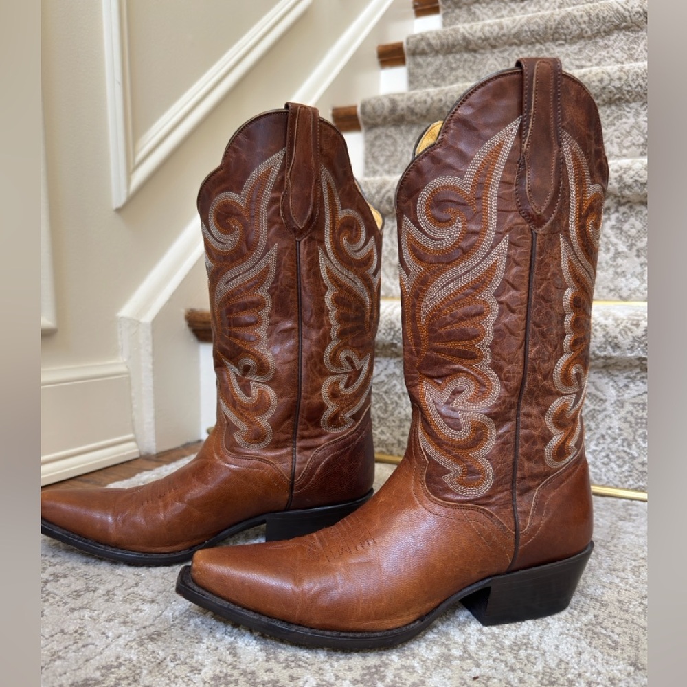 J.B.Dillon Genuine Leather Women’s Western Boots
